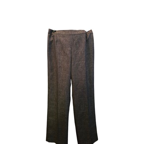 Le Suit Petite Tweed Look Grey Lined Pants Size Ladies 6p EUC 100% polyester - Picture 1 of 12